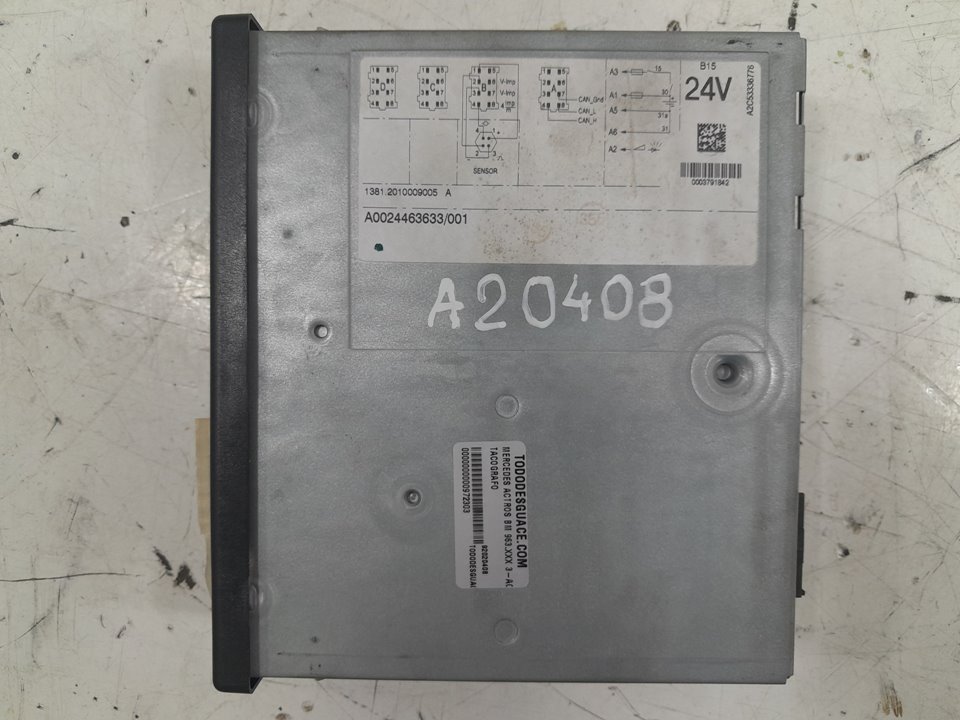 Tacografo mercedes actros bm 963.xxx 3a