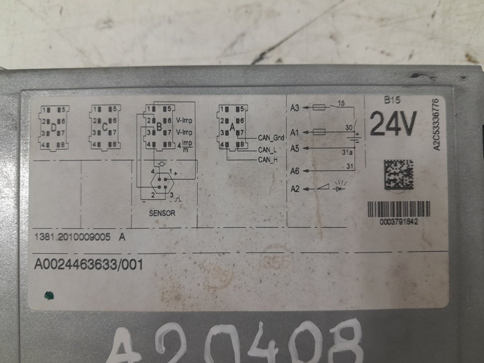 Tacografo mercedes actros bm 963.xxx 3a