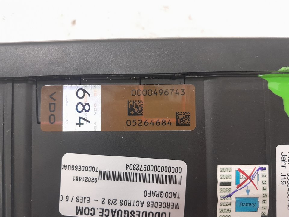 Tacografo mercedes actros 23 2  ejes 