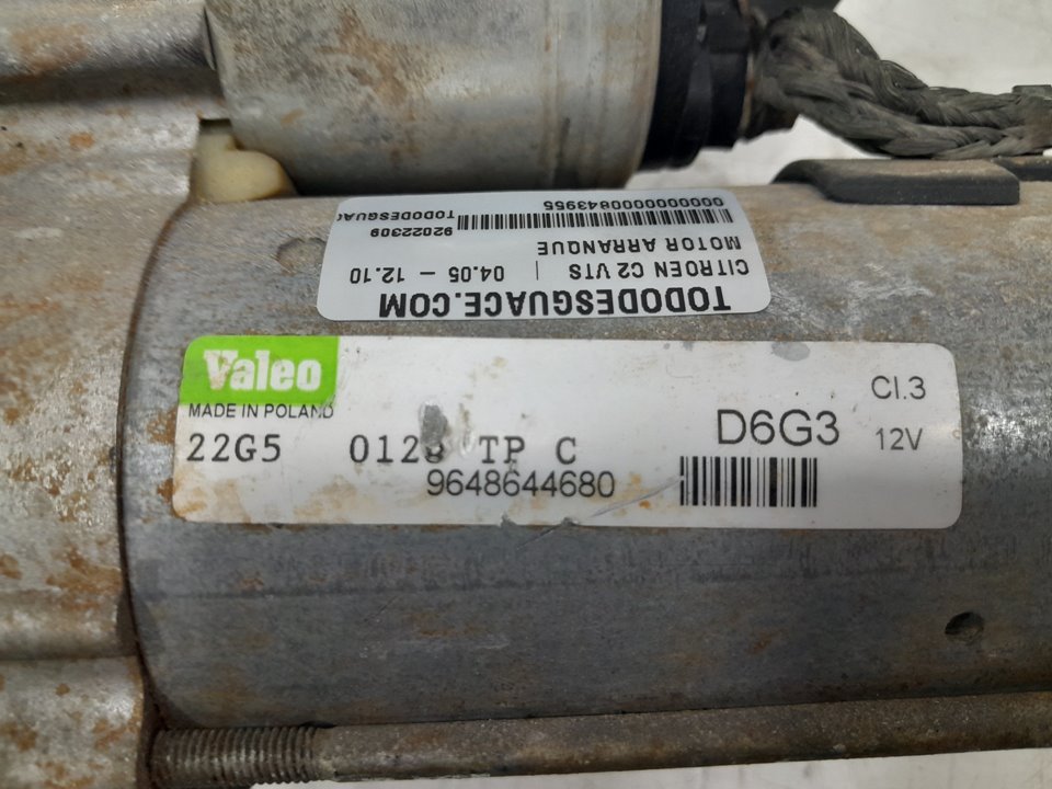 Motor arranque citroen c2 1.6 vts