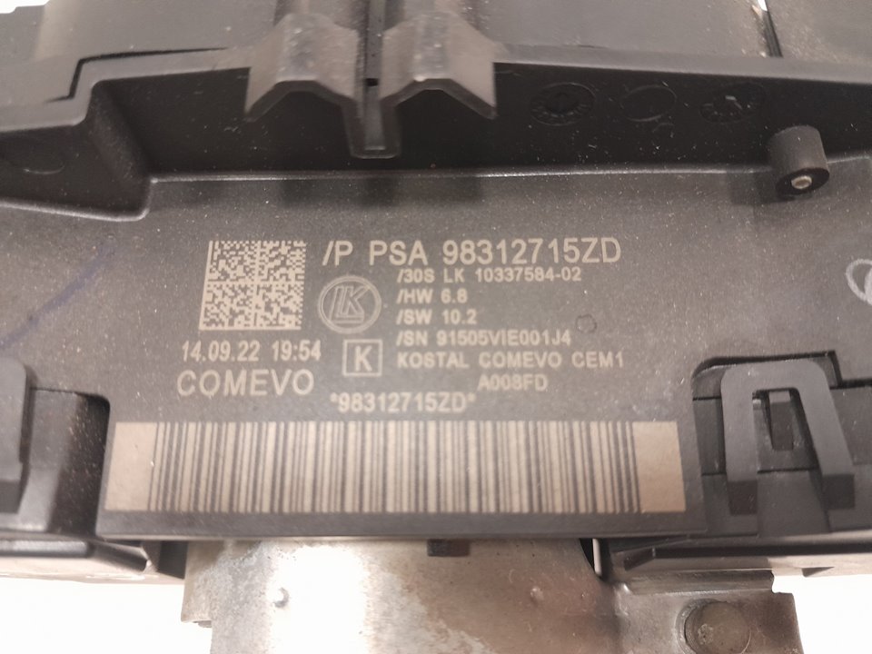 Anillo airbag y mando luces citroen c3 ii 1.2 thp 110