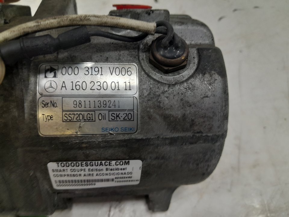 Compresor aire acondicionado smart city-coupe 0.6 (s1cla1 450.341)