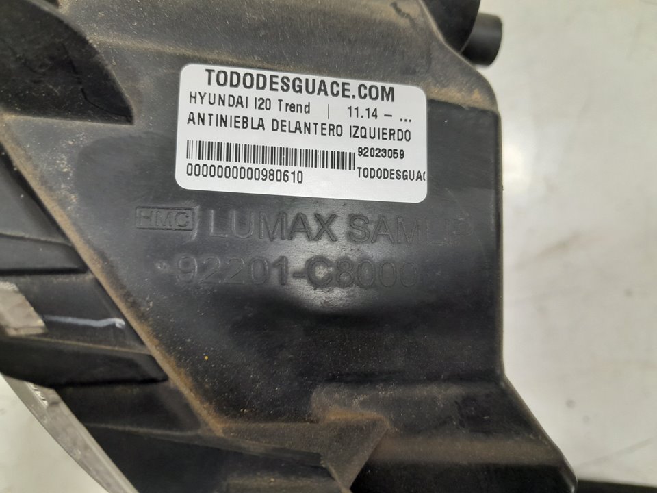 Antiniebla delantero izquierdo hyundai i20 1.2