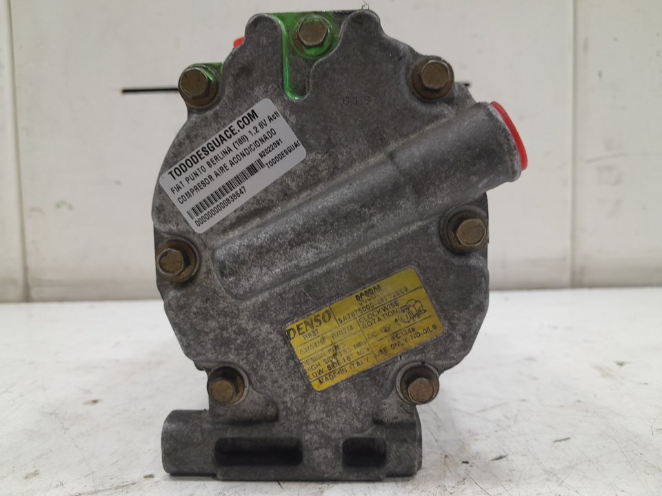 Compresor aire acondicionado fiat punto 1.2 60 (188.030 .050 .130 .