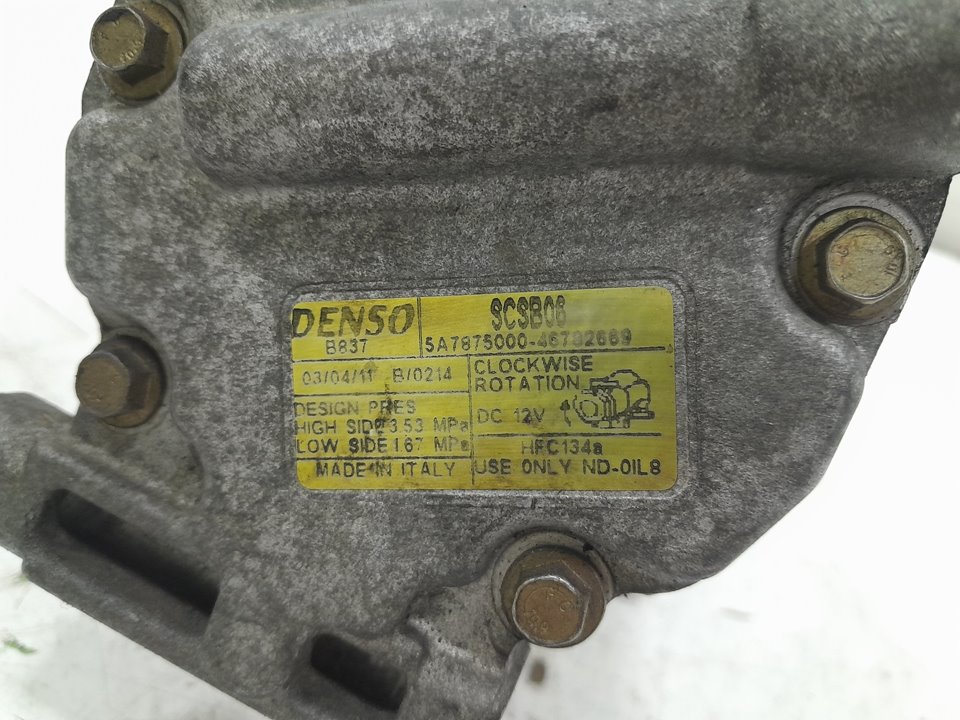 Compresor aire acondicionado fiat punto 1.2 60 (188.030 .050 .130 .