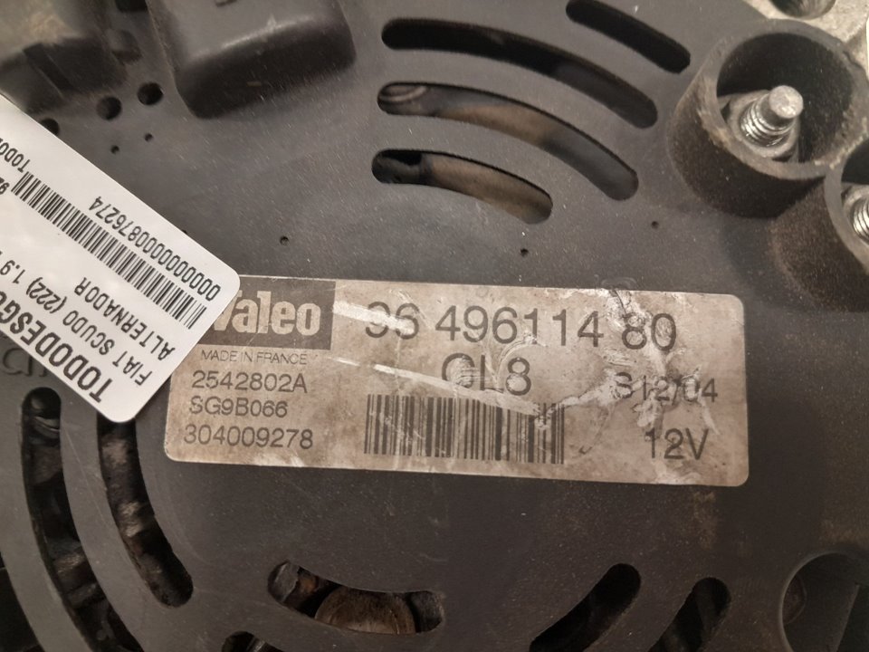 Alternador fiat scudo combinato 1.9 d