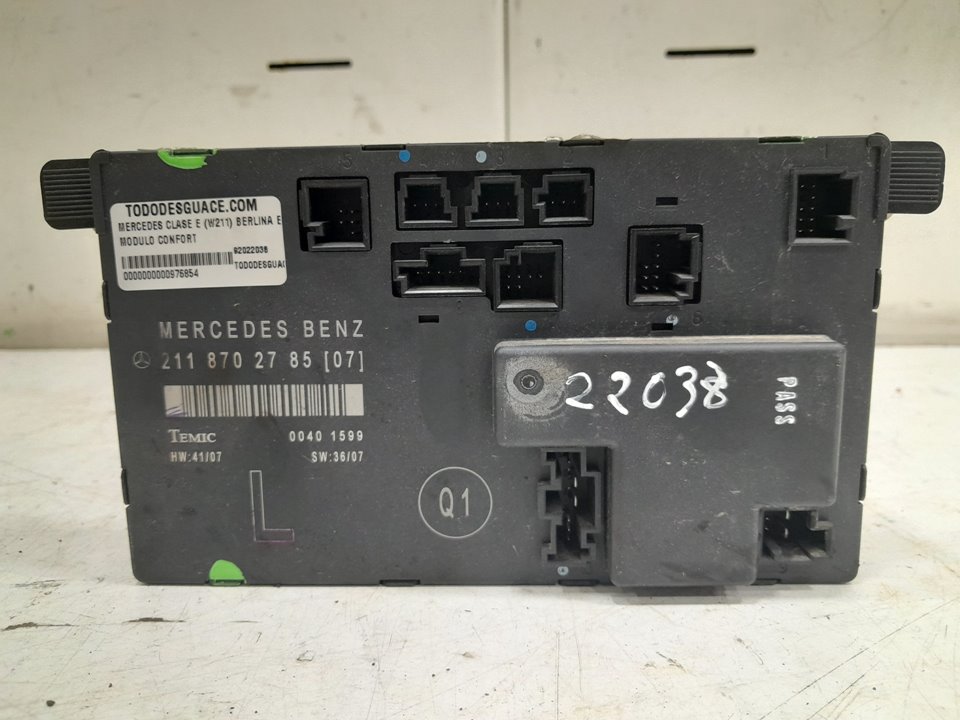 Modulo confort mercedes-benz clase e e 280 cdi (211.020)