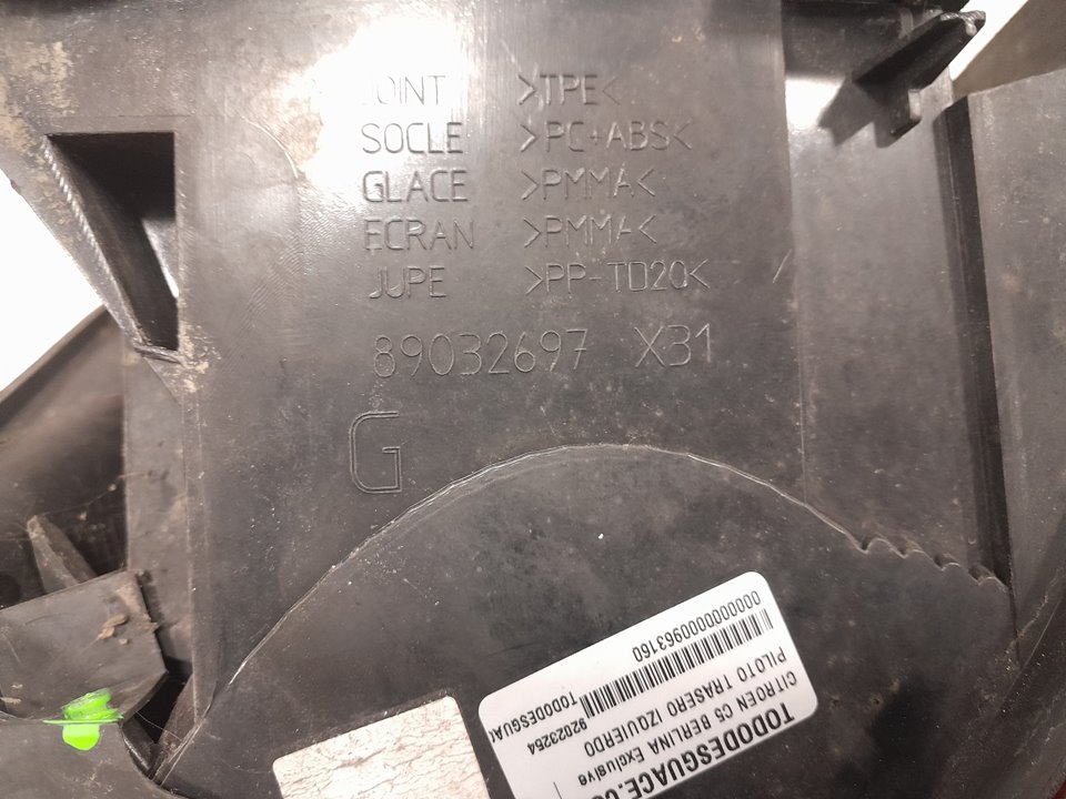 Piloto trasero izquierdo citroen c5 i 2.0 16v (dcrfnc dcrfnf)