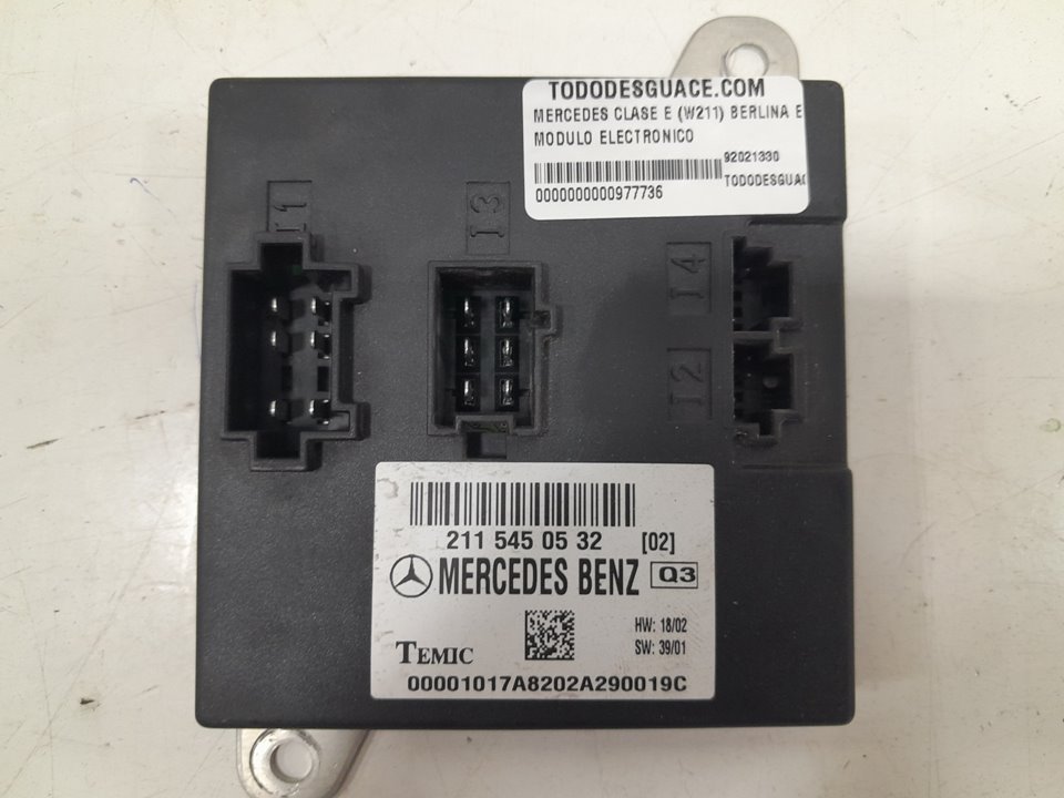Modulo electronico mercedes-benz clase e e 270 cdi (211.016)