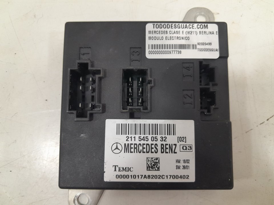 Modulo electronico mercedes-benz clase e e 270 cdi (211.016)