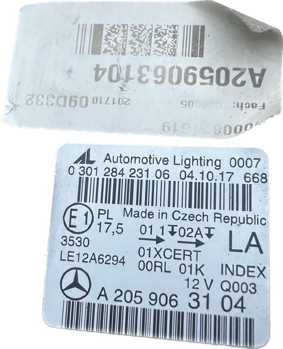 Faro izquierdo mercedes-benz clase c c 200 d (205.007)