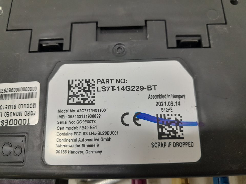 Modulo bluetooth  ford mondeo lim. hybrid stlin