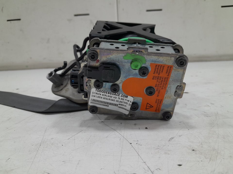 Cinturon seguridad delantero derecho citroen berlingo  berlingo first limusina 1.6 hdi 75 (mf9hw gj9hwc gf9