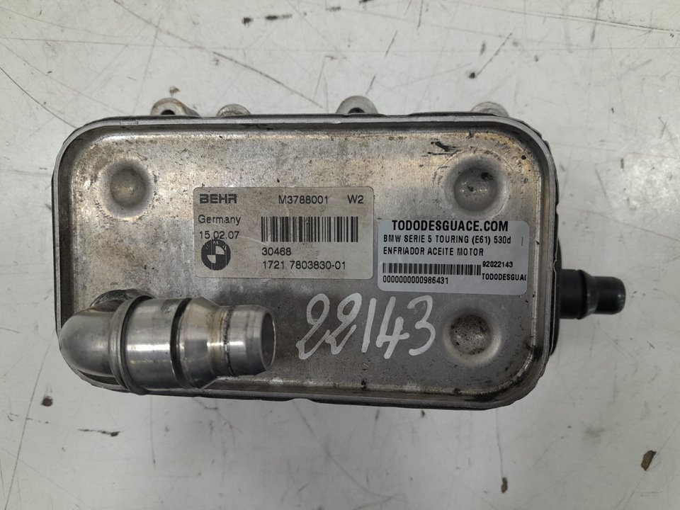 Enfriador aceite motor bmw 5 touring 530 d
