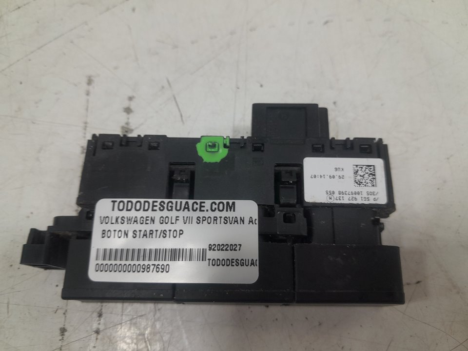  boton start/stop volkswagen golf vii variant 1.6 tdi