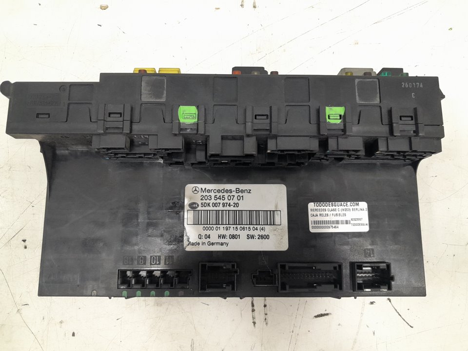 Caja reles / fusibles mercedes-benz clase c c 220 cdi (203.006)