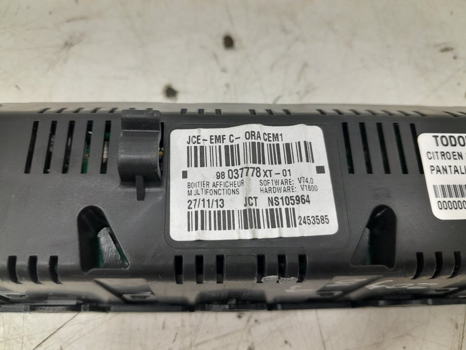 Pantalla multifuncion citroen c3 collection      09