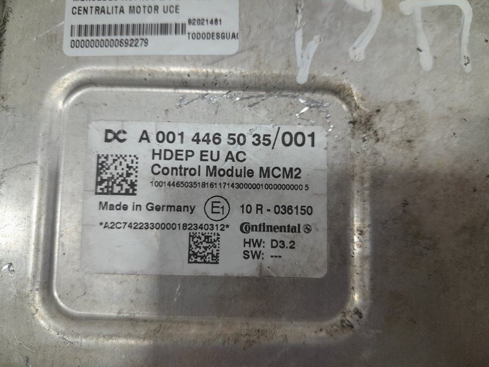 Centralita motor uce mercedes actros 23 2  ejes 