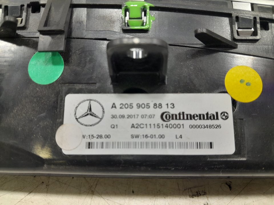 Mando climatizador mercedes-benz clase c c 200 d (205.007)