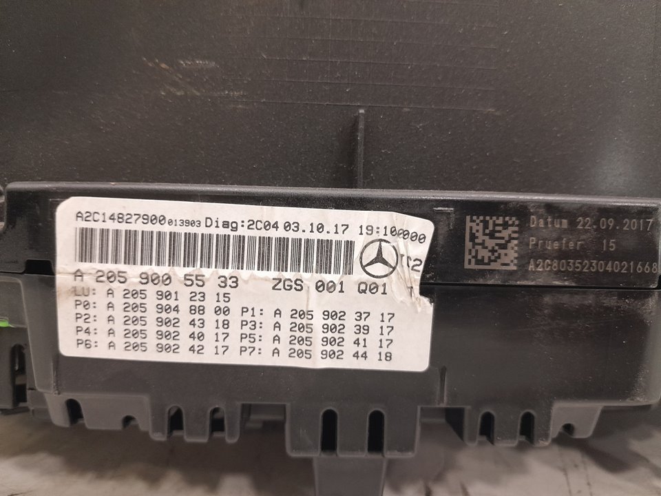 Cuadro instrumentos mercedes-benz clase c c 200 d (205.007)