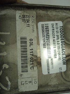 ENFRIADOR ACEITE MOTOR AUDI Q5 (8R) 2012