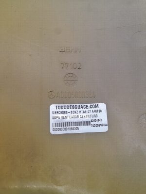 ASPA VENTILADOR CENTRIFUGO MERCEDES-BENZ HTAE 07 2005