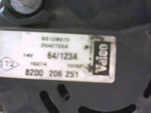 ALTERNADOR RENAULT VEL SATIS (BJ0) 2002