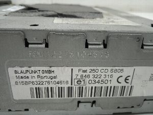 SISTEMA AUDIO / RADIO CD FIAT