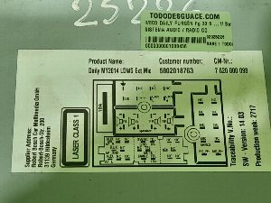 SISTEMA AUDIO / RADIO CD IVECO DAILY FURGÓN 2017