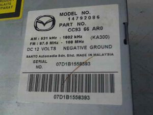 SISTEMA AUDIO / RADIO CD MAZDA 5 BERL. (CR) 2007