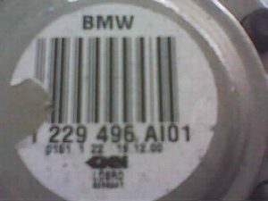 Transmision Trasera Derecha BMW SERIE 3 BERLINA (E46) 2001