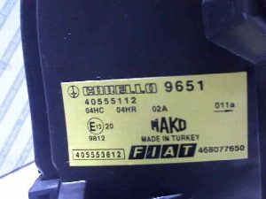 FARO IZQUIERDO FIAT RECAMBIO ORIGINAL 2013