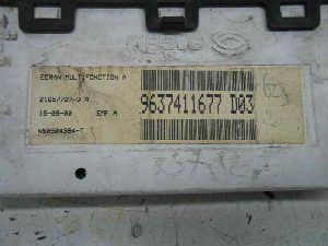 Display Central PEUGEOT 406 BERLINA (S1/S2) 1999
