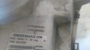 FARO IZQUIERDO FORD TRANSIT 1996
