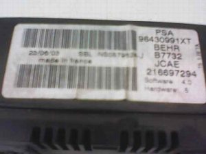 MANDO CLIMATIZADOR PEUGEOT 307 BREAK / SW (S1) 2004