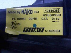 FARO DERECHO FIAT RECAMBIO ORIGINAL 2013