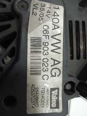 ALTERNADOR VOLKSWAGEN GOLF PLUS (5M1) 2006