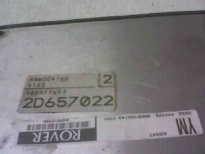 CENTRALITA MOTOR UCE MG ROVER SERIE 25 (RF) 2002
