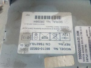 AIREADOR CENTRAL TOYOTA AVENSIS BERLINA (T25) 2005