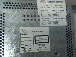 SISTEMA AUDIO / RADIO CD FIAT RECAMBIO ORIGINAL 2013