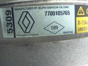 COMPRESOR AIRE ACONDICIONADO RENAULT SCENIC (JA..) 2001