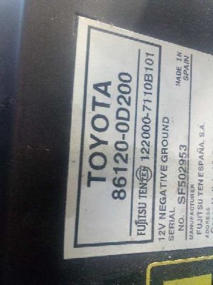 SISTEMA AUDIO / RADIO CD TOYOTA YARIS 2007